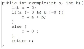 code d'une instruction conditionnelle