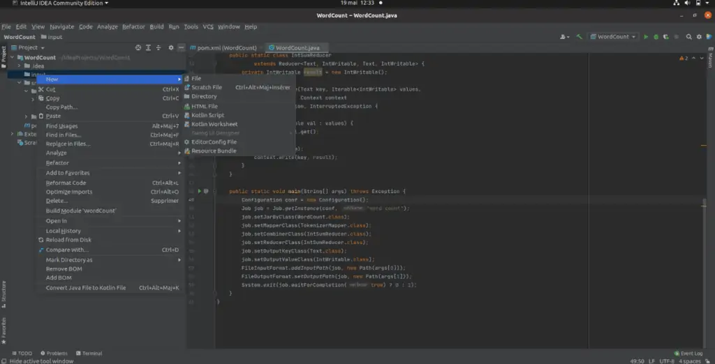 hadoop intellij