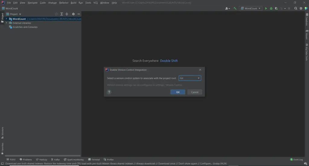 gestion de version intellij