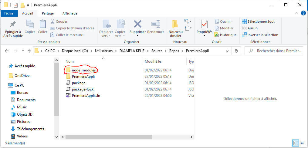 dossier node js modules