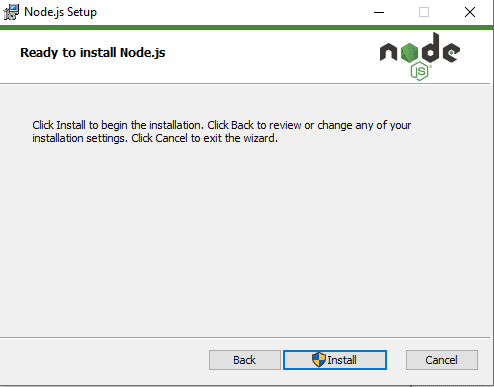 ready to install nodejs